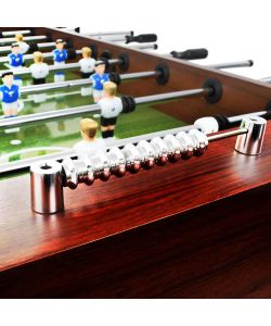 vidaXL Tavolo Calcio Balilla Marrone 140x74,5x87,5 cm in Acciaio