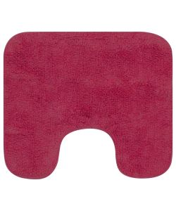 Set Tappetini per Bagno 3 pz in Tessuto Fucsia