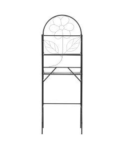 Scaffale da Bagno 60x33x174 cm Nero