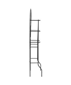 Scaffale da Bagno 60x33x174 cm Nero