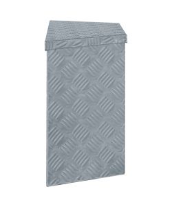 Cassetta in Alluminio Forma Trapezoidale 70x24x42 cm Argento