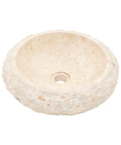 Lavandino 40x12 cm in Marmo Crema