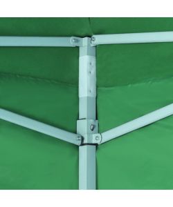 Tenda Pieghevole con 2 Pareti 3x3 m Verde
