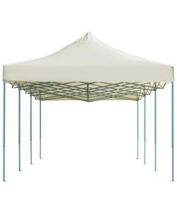 Gazebo Pieghevole Pop-Up 3x9 m Crema