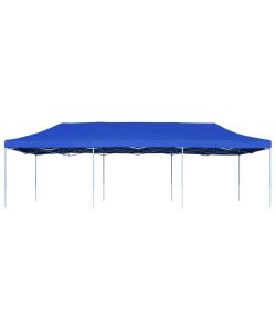 Gazebo Pieghevole Pop-Up 3x9 m Blu