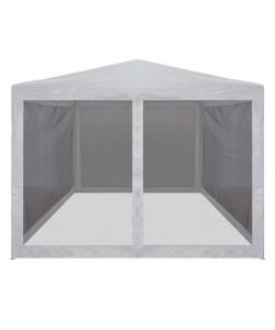 Tenda per Feste con 4 Pareti Laterali in Rete 3x3 m