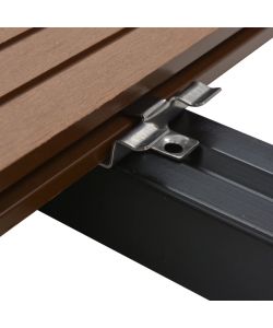 Clip per Decking 100 pz con 200 Viti in Acciaio Inossidabile