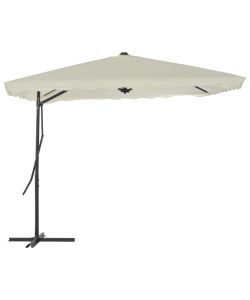 Ombrellone da Esterni con Palo in Acciaio 250x250 cm Sabbia