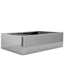 Lavandino 41x30x12 cm in Ceramica Argento