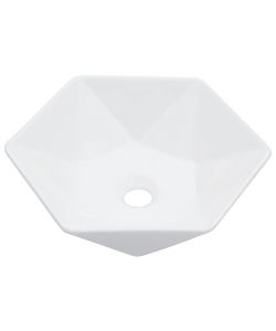 Lavandino 41x36,5x12 cm in Ceramica Bianco