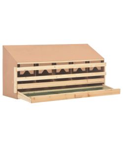 Casetta Cova per Galline 5 Scomparti 117x33x54cm Legno di Pino