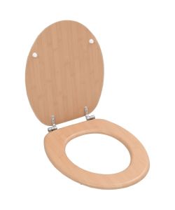 Tavoletta WC con Coperchio MDF Design a Bamb