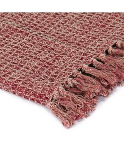 Copriletto in Cotone 160x210 cm Rosso Borgogna