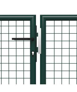 Cancello per Giardino in Acciaio 400x75 cm Verde