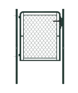 Cancello per Giardino in Acciaio 100x100 cm Verde