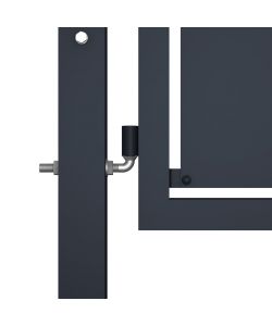 Cancello di Recinzione in Acciaio 350x150 cm Antracite 144538