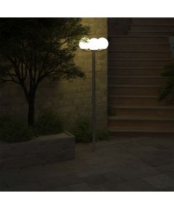 Lampione da Giardino con 3 Lampade 220 cm