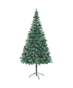 Albero di Natale Artificiale con Pigne 210 cm