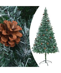 Albero di Natale Artificiale con Pigne 210 cm