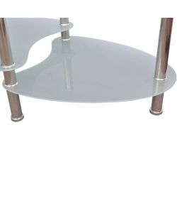 Tavolino da Caff con Design Esclusivo Bianco