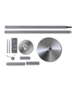 vidaXL Palo per Pole Dance Regolabile 224-275 cm in Ferro Cromato