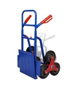  Carrello per Scale Pieghevole con 6 Ruote Blu