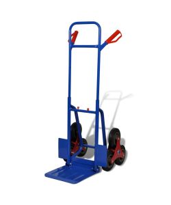  Carrello per Scale Pieghevole con 6 Ruote Blu