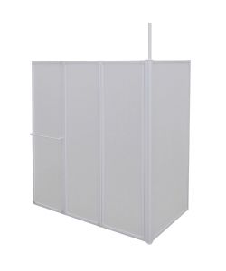 Schermo Box Doccia a L 70x120x137 cm 4 Pannelli Pieghevole