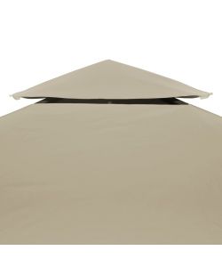 Telo di Ricambio per Gazebo 310g/mq Beige 3x3m