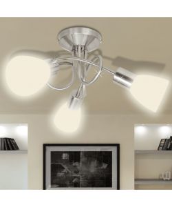 Lampada da Soffitto con Diffusori in Vetro per 3 lampadine E14