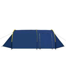 Tenda da Campeggio per 4 Persone Blu Marino/Giallo