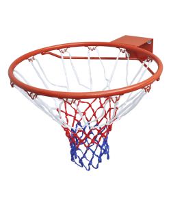 Set Canestro da Basket con Rete Arancione 45 cm