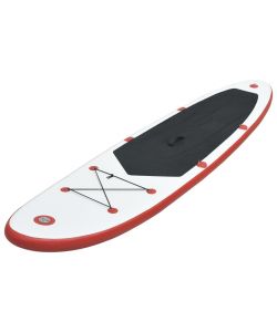 Set Tavola da SUP e Surf Gonfiabile Rosso e Bianco