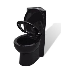 WC toilette in ceramica per bagno nero