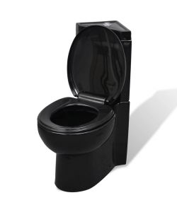 WC toilette in ceramica per bagno nero