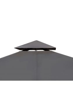 Gazebo con Tetto 3x3 m Grigio Scuro