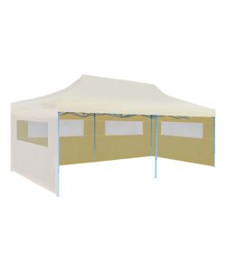 Tenda per Feste Pop-Up Pieghevole Crema 3 x 6 m