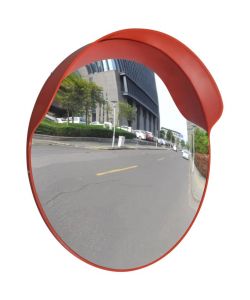 Specchio per Traffico Convesso Plastica PC Arancione 60 cm