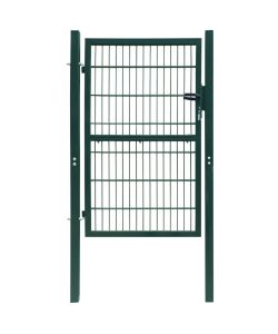 Cancello da Giardino 2D (Singolo) Verde 106 x 230 cm