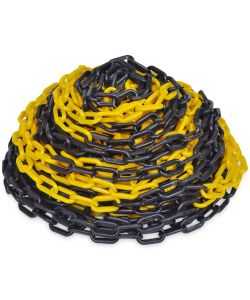 Catena Sicurezza Traffico 30 m Plastica Giallo/Nero