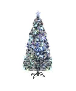 Albero di Natale Artificiale Supporto/LED 180 cm Fibra Ottica