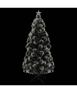 Albero di Natale Artificiale Supporto/LED 210 cm Fibra Ottica