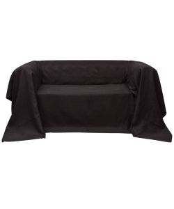 Fodera per divano in micro-camoscio marrone 140x210 cm