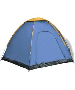 Tenda per 6 Persone Blu e Giallo