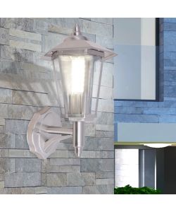 Lampada da parete per esterno in acciaio inox