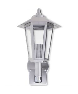 Lampada da parete per esterno con sensore in acciaio inox