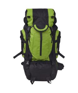 Zaino da Escursioni XXL 75 L Nero e Verde