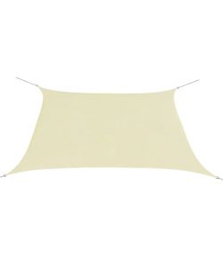 Parasole a Vela Oxford Quadrato 3,6x3,6 m Crema