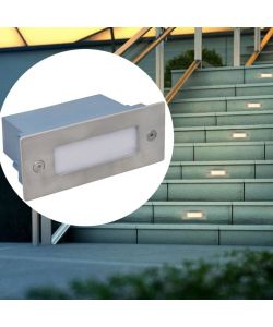 Set 6 pz Luci da incasso a LED per le scale 44 x 111 x 56 mm