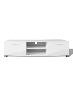 Mobile TV Bianco Laccato Lucido 120x40,3x34,7 cm